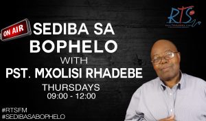 Sediba Sa Bophelo Thursdays 09:00 - 12:00